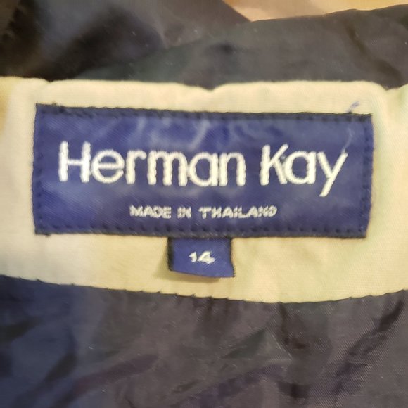 Herman Kay, Size 14, Emerald Green Winter Coat - Picture 2 of 16